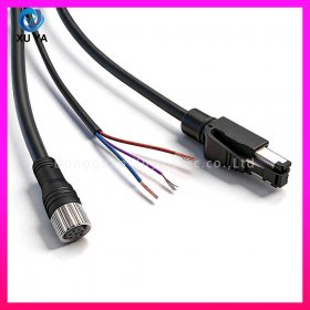 M12 8 芯转 RJ45 欧姆龙 RFID 通讯线