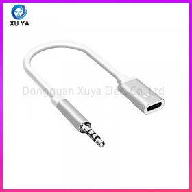 3.5mm 公对 Type-C 母音频转接线