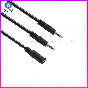 3.5mm 一母转两公音频一分二线 音响共享连接线