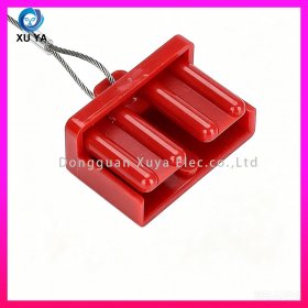 尼龙连接器防尘盖 带钢丝拉绳，大电流插