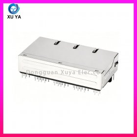 四口一体式千兆屏蔽 RJ45 连接器 带 LED