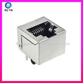 12.7mm 高度立式 RJ45 插座 带灯屏蔽款 无变