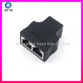 RJ45 母口一分二网络分线器