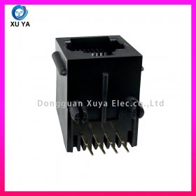 带耳全塑黑色 RJ45 网口 8P8C 可定制连接器