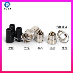 工业相机专用推拉自锁圆形航空连接器