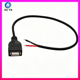 USB A 母头裸线电源线