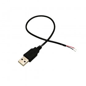 USB A 公 / 母单头裸线线束 30cm 纯铜免焊接 USB 引线