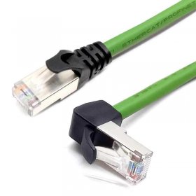 超六类弯头屏蔽网线 Profinet/EtherCat 伺服线