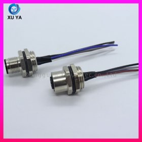 M12 直母成型防水航空连接线