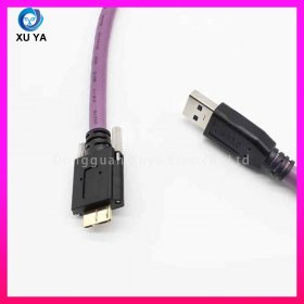 USB3.0 转 Micro B 带锁高柔工业相机数据线