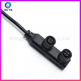 M15 F 型一拖二防水连接器