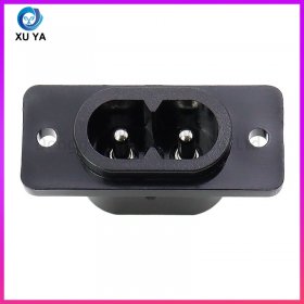 卡扣式八字 AC 电源插座 IEC C8 两孔电源母