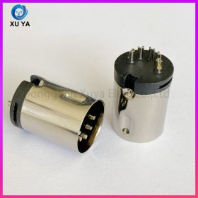 大 DIN 5PIN 公头连接器 带拉力槽车针圆形