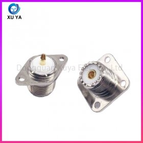 UHF-KF（SL16）法兰射频母座 菱形二孔/方形四孔