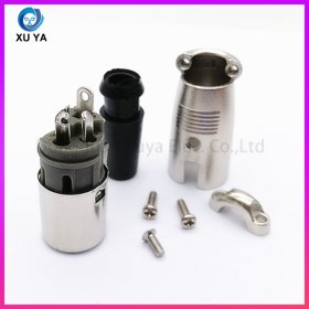 日式 3 芯卡侬 XLR 插头 麦克风卡农公母焊接头